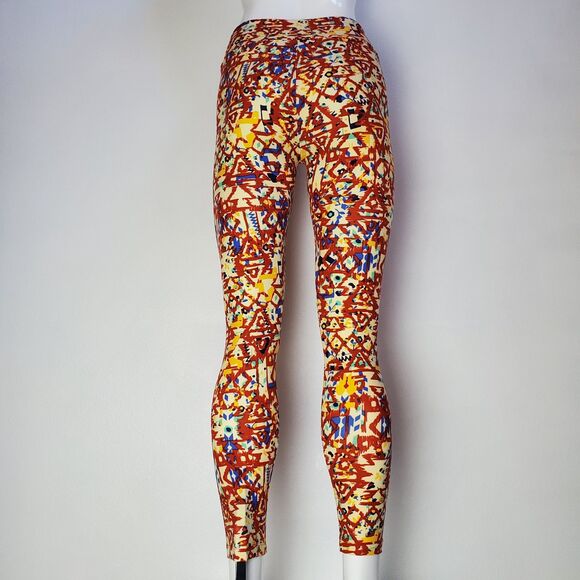 NEW LuLaRoe Yellow Red Floral Leggings - Picture 3 of 9